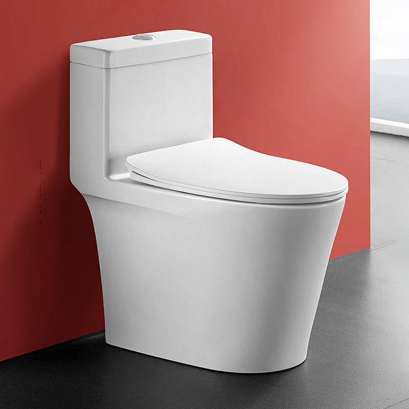 Traditional Toilet Bowl All-In-One Floor Mounted Siphon Jet Toilet White 15"L x 25"W x 28"H Clearhalo 'Bathroom Remodel & Bathroom Fixtures' 'Home Improvement' 'home_improvement' 'home_improvement_toilets' 'Toilets & Bidets' 'Toilets' 6778769