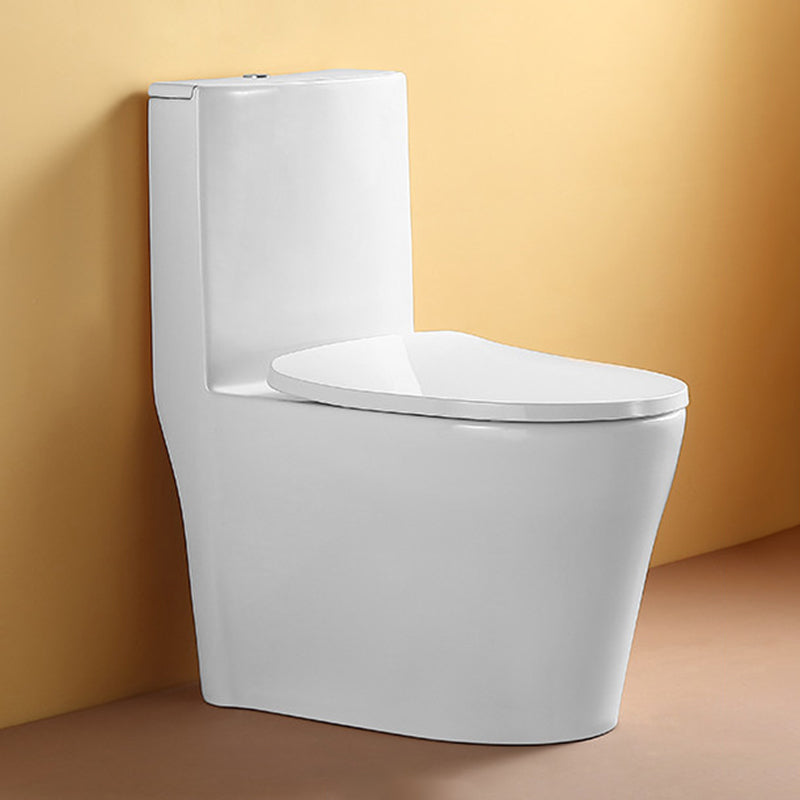 Traditional Toilet Bowl All-In-One Floor Mounted Siphon Jet Toilet White 15"L x 27"W x 31"H 16" Clearhalo 'Bathroom Remodel & Bathroom Fixtures' 'Home Improvement' 'home_improvement' 'home_improvement_toilets' 'Toilets & Bidets' 'Toilets' 6778773