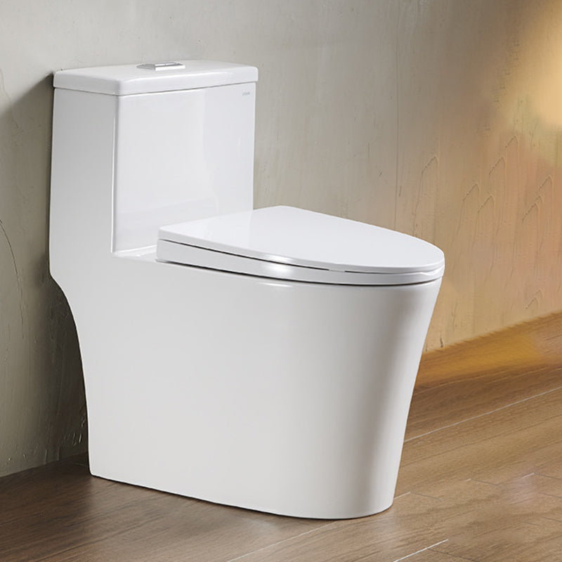 Traditional Toilet Bowl All-In-One Floor Mounted Siphon Jet Toilet White 16"L x 26"W x 29"H 12" Clearhalo 'Bathroom Remodel & Bathroom Fixtures' 'Home Improvement' 'home_improvement' 'home_improvement_toilets' 'Toilets & Bidets' 'Toilets' 6778775