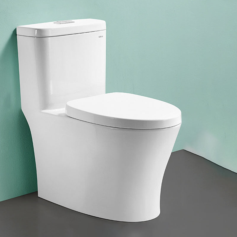 Traditional Toilet Bowl All-In-One Floor Mounted Siphon Jet Toilet White 16"L x 29"W x 30"H 12" Clearhalo 'Bathroom Remodel & Bathroom Fixtures' 'Home Improvement' 'home_improvement' 'home_improvement_toilets' 'Toilets & Bidets' 'Toilets' 6778777