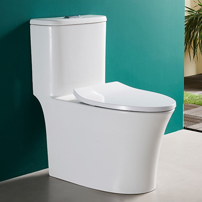 Traditional Toilet Bowl All-In-One Floor Mounted Siphon Jet Toilet White 16"L x 27"W x 31"H Clearhalo 'Bathroom Remodel & Bathroom Fixtures' 'Home Improvement' 'home_improvement' 'home_improvement_toilets' 'Toilets & Bidets' 'Toilets' 6778779