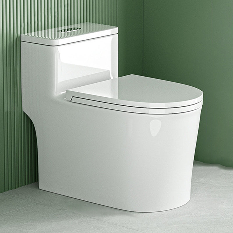 Traditional Toilet Bowl All-In-One Floor Mounted Siphon Jet Toilet White 16"L x 28"W x 25"H 12" Clearhalo 'Bathroom Remodel & Bathroom Fixtures' 'Home Improvement' 'home_improvement' 'home_improvement_toilets' 'Toilets & Bidets' 'Toilets' 6778780