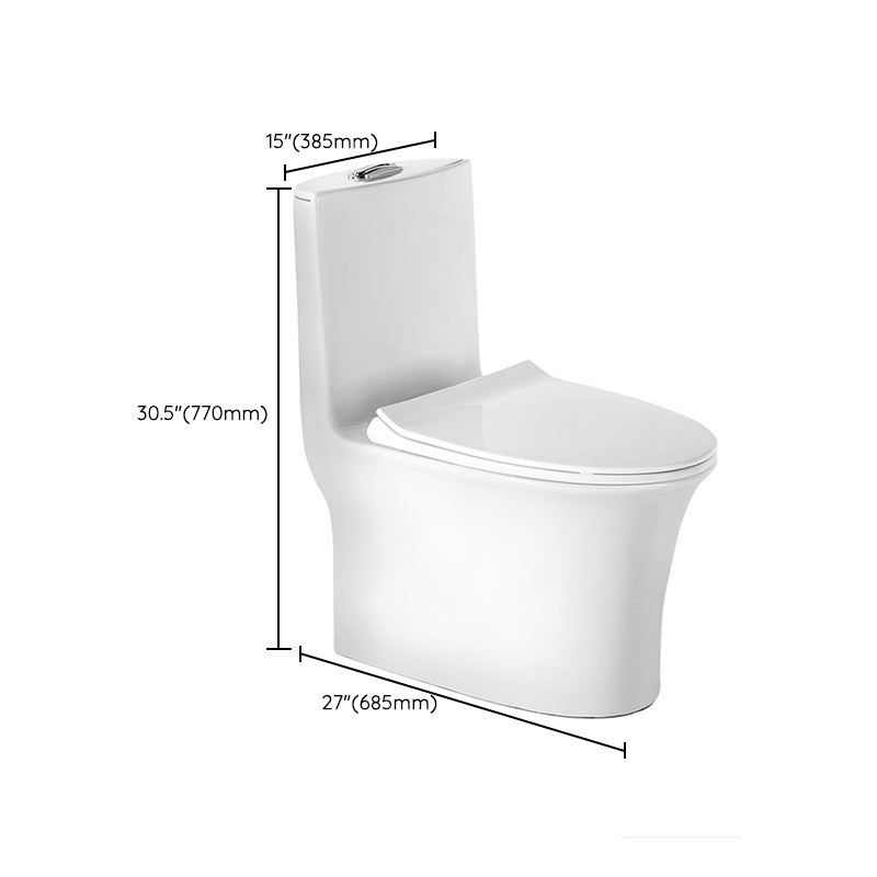 Traditional Toilet Bowl All-In-One Floor Mounted Siphon Jet Toilet Clearhalo 'Bathroom Remodel & Bathroom Fixtures' 'Home Improvement' 'home_improvement' 'home_improvement_toilets' 'Toilets & Bidets' 'Toilets' 6778786