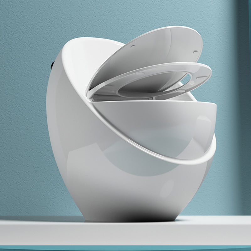 Modern Flush Toilet All-In-One Floor Mounted ABS Siphon Jet Toilet Bowl White 14" Clearhalo 'Bathroom Remodel & Bathroom Fixtures' 'Home Improvement' 'home_improvement' 'home_improvement_toilets' 'Toilets & Bidets' 'Toilets' 6778809