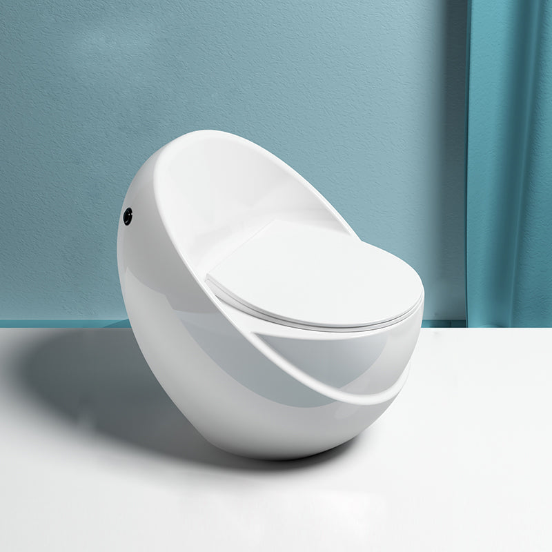 Modern Flush Toilet All-In-One Floor Mounted ABS Siphon Jet Toilet Bowl White 16" Clearhalo 'Bathroom Remodel & Bathroom Fixtures' 'Home Improvement' 'home_improvement' 'home_improvement_toilets' 'Toilets & Bidets' 'Toilets' 6778814