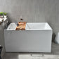 Acrylic Soaking Bathtub Antique Finish Rectangular Bathtub (Shelf not Included) Clearhalo 'Bathroom Remodel & Bathroom Fixtures' 'Bathtubs' 'Home Improvement' 'home_improvement' 'home_improvement_bathtubs' 'Showers & Bathtubs' 6778958