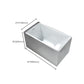 Acrylic Soaking Bathtub Antique Finish Rectangular Bathtub (Shelf not Included) Clearhalo 'Bathroom Remodel & Bathroom Fixtures' 'Bathtubs' 'Home Improvement' 'home_improvement' 'home_improvement_bathtubs' 'Showers & Bathtubs' 6778967