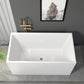 Soaking Bathtub Antique Finish Freestanding Back to Wall Bath Tub 65"L x 29"W x 24"H Clearhalo 'Bathroom Remodel & Bathroom Fixtures' 'Bathtubs' 'Home Improvement' 'home_improvement' 'home_improvement_bathtubs' 'Showers & Bathtubs' 6778977