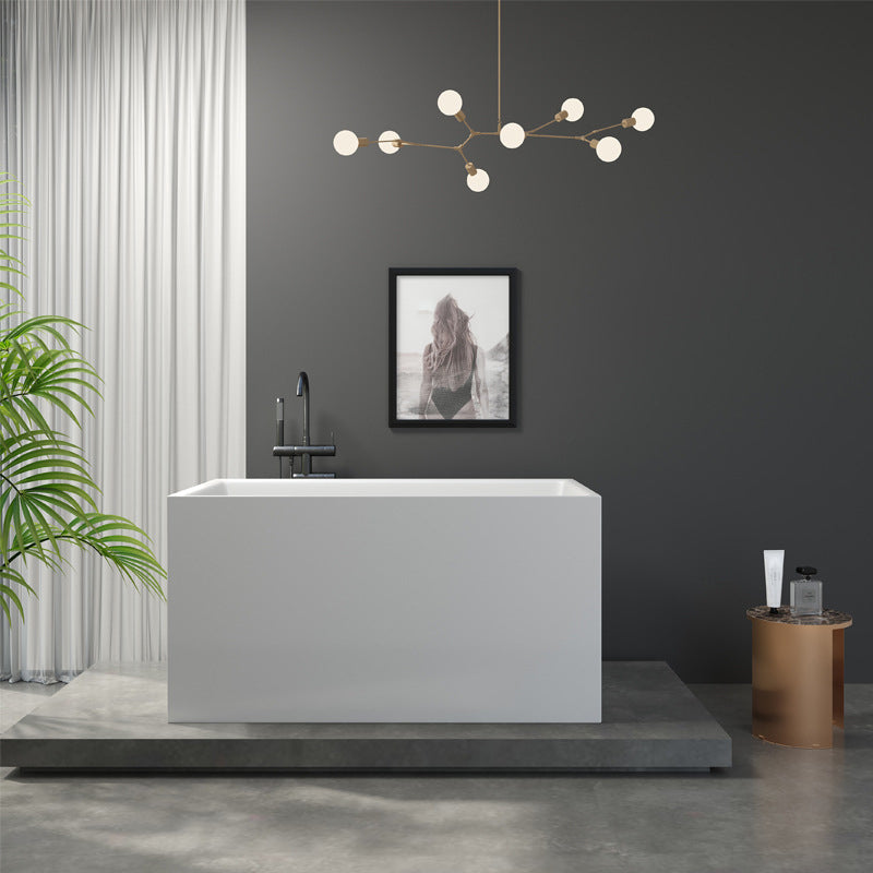 Soaking Bathtub Antique Finish Freestanding Back to Wall Bath Tub 41"L x 27"W x 24"H Clearhalo 'Bathroom Remodel & Bathroom Fixtures' 'Bathtubs' 'Home Improvement' 'home_improvement' 'home_improvement_bathtubs' 'Showers & Bathtubs' 6778978