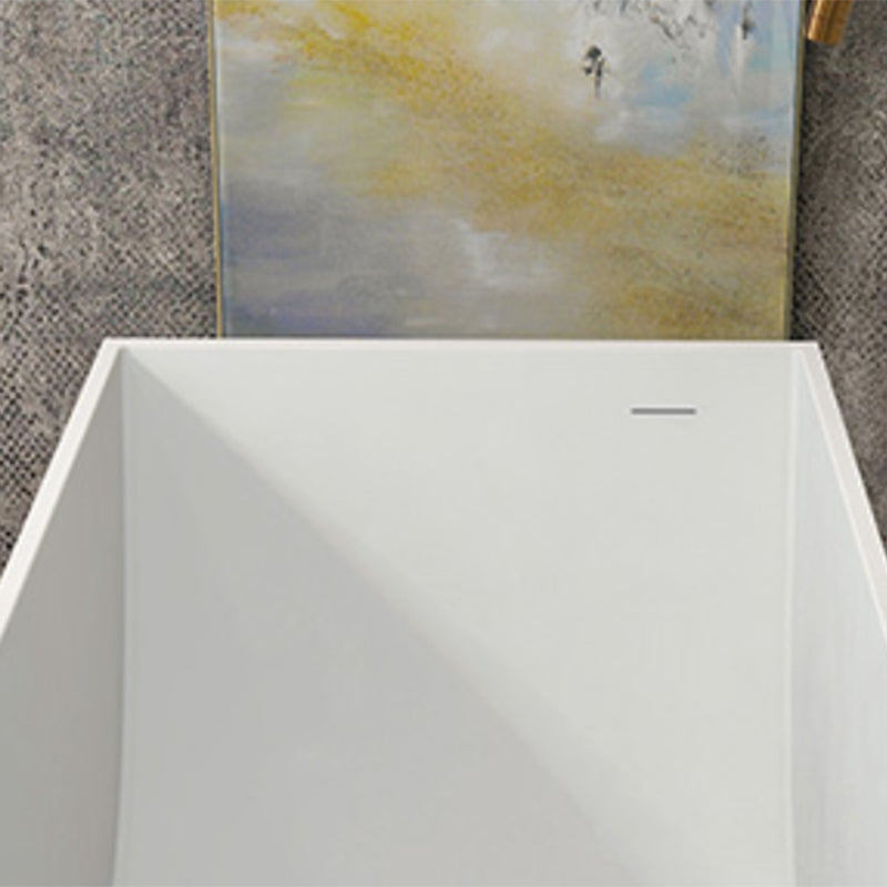 Stone Soaking Bathtub Antique Finish Rectangular Back to Wall Bath Tub Clearhalo 'Bathroom Remodel & Bathroom Fixtures' 'Bathtubs' 'Home Improvement' 'home_improvement' 'home_improvement_bathtubs' 'Showers & Bathtubs' 6779015