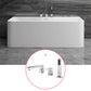 Stone Rectangular Soaking Bathtub Antique Finish Back to Wall Bath Tub Matte White Tub with Silver 3-Piece Set Clearhalo 'Bathroom Remodel & Bathroom Fixtures' 'Bathtubs' 'Home Improvement' 'home_improvement' 'home_improvement_bathtubs' 'Showers & Bathtubs' 6779030