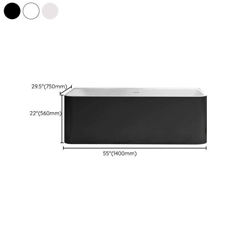 Stone Rectangular Soaking Bathtub Antique Finish Back to Wall Bath Tub Clearhalo 'Bathroom Remodel & Bathroom Fixtures' 'Bathtubs' 'Home Improvement' 'home_improvement' 'home_improvement_bathtubs' 'Showers & Bathtubs' 6779047