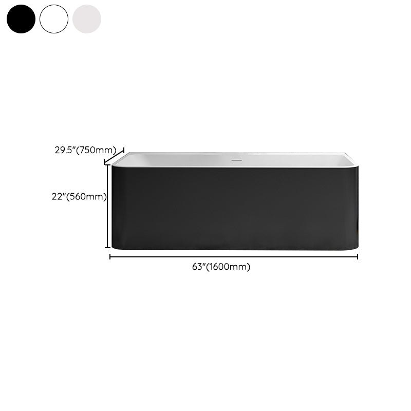 Stone Rectangular Soaking Bathtub Antique Finish Back to Wall Bath Tub Clearhalo 'Bathroom Remodel & Bathroom Fixtures' 'Bathtubs' 'Home Improvement' 'home_improvement' 'home_improvement_bathtubs' 'Showers & Bathtubs' 6779051