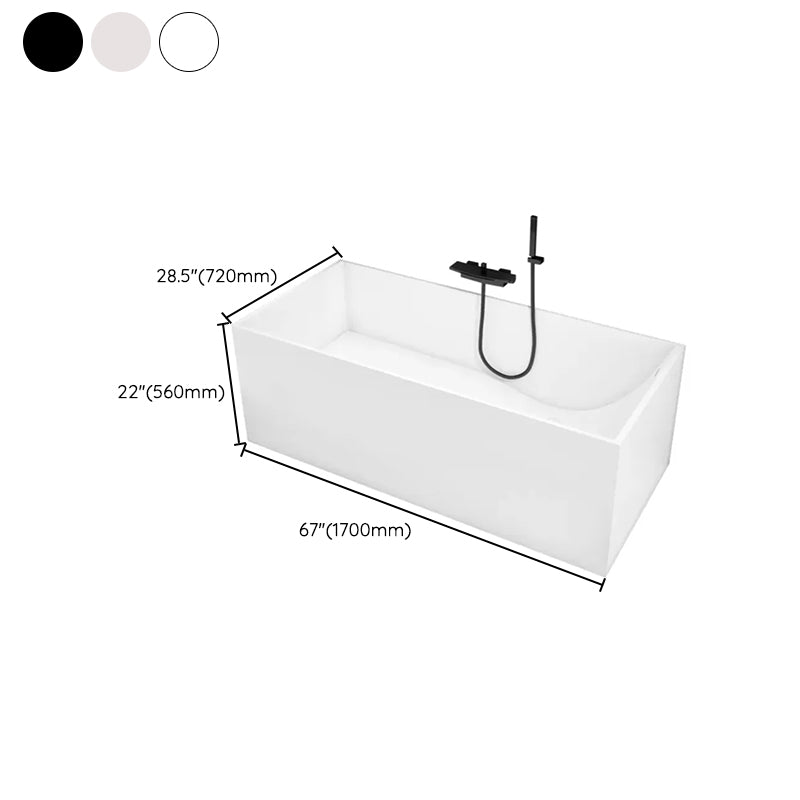 Stone Soaking Bathtub Antique Finish Rectangular Back to Wall Bath Tub Clearhalo 'Bathroom Remodel & Bathroom Fixtures' 'Bathtubs' 'Home Improvement' 'home_improvement' 'home_improvement_bathtubs' 'Showers & Bathtubs' 6779118