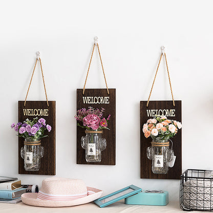 Purple Flower Wall String Lights Rustic Style Clear Glass Shade Wall Sconce for Cafe Purple Clearhalo 'Wall Lamps & Sconces' 'Wall Lights' Lighting' 678201