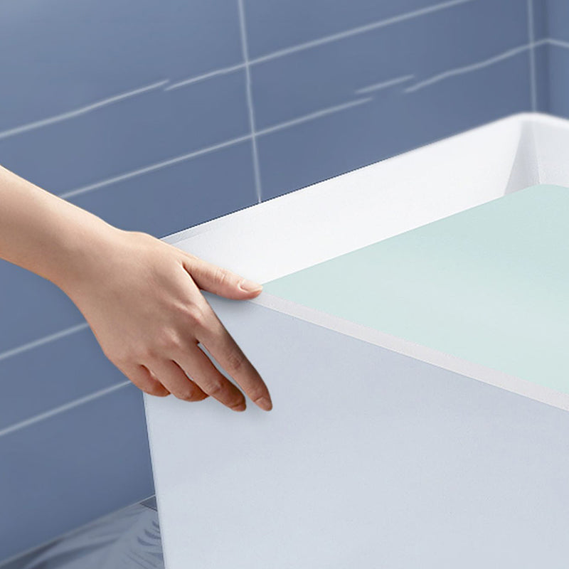 Antique Finish Soaking Bathtub Acrylic Rectangular Back to Wall Bath Tub Clearhalo 'Bathroom Remodel & Bathroom Fixtures' 'Bathtubs' 'Home Improvement' 'home_improvement' 'home_improvement_bathtubs' 'Showers & Bathtubs' 6782279