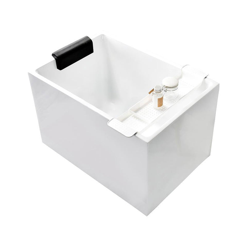 Back to Wall Soaking Bathtub Antique Finish Rectangular Acrylic Bath Tub Without Seat Clearhalo 'Bathroom Remodel & Bathroom Fixtures' 'Bathtubs' 'Home Improvement' 'home_improvement' 'home_improvement_bathtubs' 'Showers & Bathtubs' 6782312