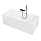 Stone Soaking Rectangular Bathtub Antique Finish Back to Wall Bath Tub Clearhalo 'Bathroom Remodel & Bathroom Fixtures' 'Bathtubs' 'Home Improvement' 'home_improvement' 'home_improvement_bathtubs' 'Showers & Bathtubs' 6782338