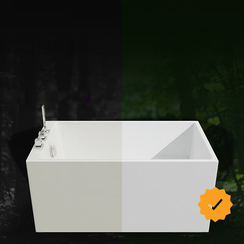 Soaking Bathtub Antique Finish Rectangular Back to Wall Bath Tub Clearhalo 'Bathroom Remodel & Bathroom Fixtures' 'Bathtubs' 'Home Improvement' 'home_improvement' 'home_improvement_bathtubs' 'Showers & Bathtubs' 6782399