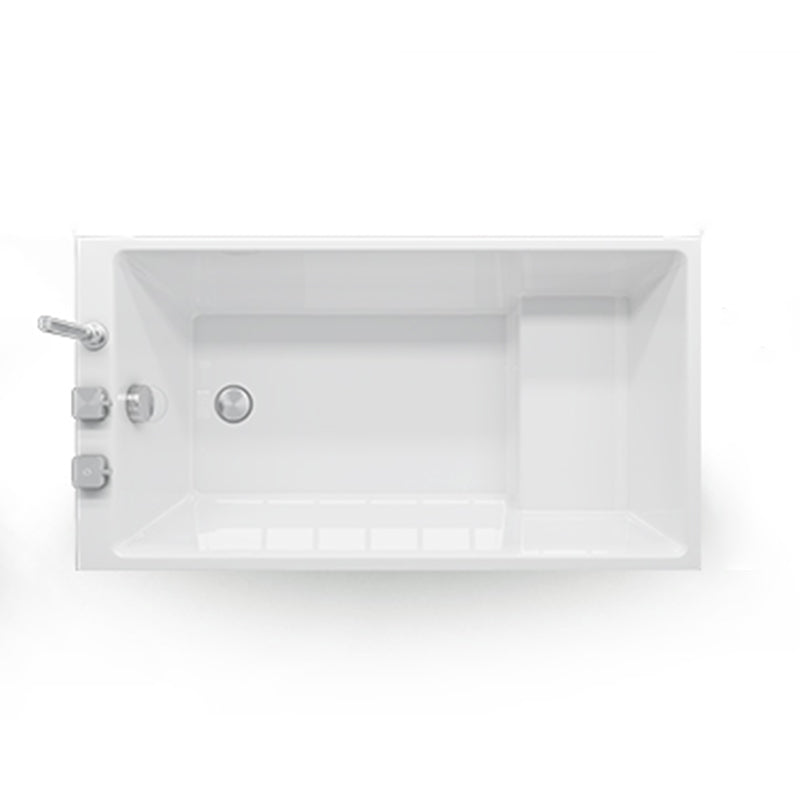 Soaking Bathtub Antique Finish Rectangular Back to Wall Bath Tub Clearhalo 'Bathroom Remodel & Bathroom Fixtures' 'Bathtubs' 'Home Improvement' 'home_improvement' 'home_improvement_bathtubs' 'Showers & Bathtubs' 6782400