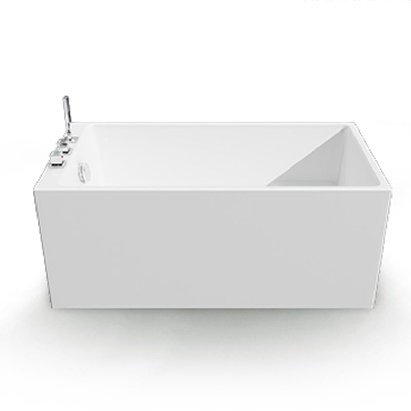 Soaking Bathtub Antique Finish Rectangular Back to Wall Bath Tub Clearhalo 'Bathroom Remodel & Bathroom Fixtures' 'Bathtubs' 'Home Improvement' 'home_improvement' 'home_improvement_bathtubs' 'Showers & Bathtubs' 6782402