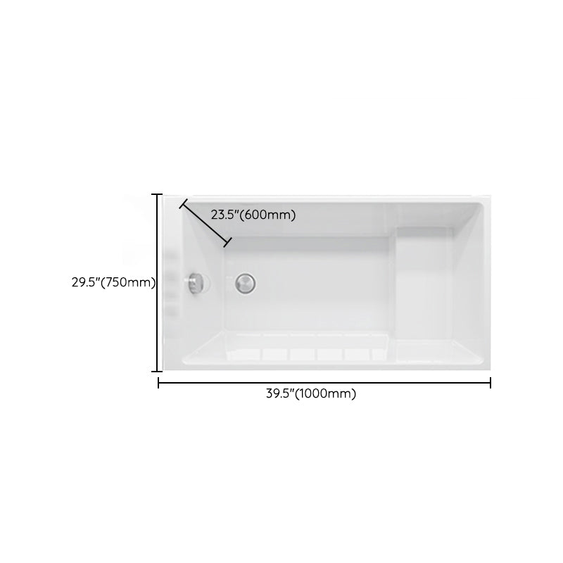 Soaking Bathtub Antique Finish Rectangular Back to Wall Bath Tub Clearhalo 'Bathroom Remodel & Bathroom Fixtures' 'Bathtubs' 'Home Improvement' 'home_improvement' 'home_improvement_bathtubs' 'Showers & Bathtubs' 6782403