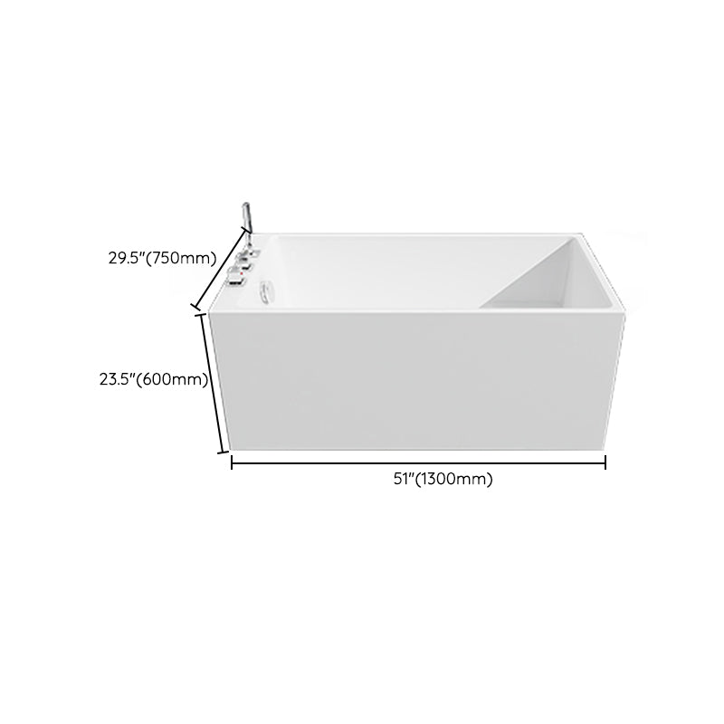 Soaking Bathtub Antique Finish Rectangular Back to Wall Bath Tub Clearhalo 'Bathroom Remodel & Bathroom Fixtures' 'Bathtubs' 'Home Improvement' 'home_improvement' 'home_improvement_bathtubs' 'Showers & Bathtubs' 6782412