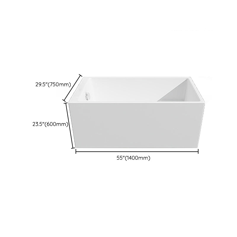 Soaking Bathtub Antique Finish Rectangular Back to Wall Bath Tub Clearhalo 'Bathroom Remodel & Bathroom Fixtures' 'Bathtubs' 'Home Improvement' 'home_improvement' 'home_improvement_bathtubs' 'Showers & Bathtubs' 6782414