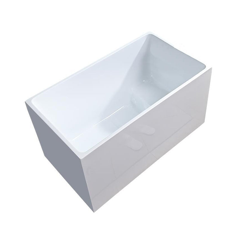 Soaking Acrylic Bathtub Antique Finish Rectangular Back to Wall Bath Tub Clearhalo 'Bathroom Remodel & Bathroom Fixtures' 'Bathtubs' 'Home Improvement' 'home_improvement' 'home_improvement_bathtubs' 'Showers & Bathtubs' 6782424