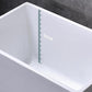 Soaking Acrylic Bathtub Antique Finish Rectangular Back to Wall Bath Tub Clearhalo 'Bathroom Remodel & Bathroom Fixtures' 'Bathtubs' 'Home Improvement' 'home_improvement' 'home_improvement_bathtubs' 'Showers & Bathtubs' 6782427