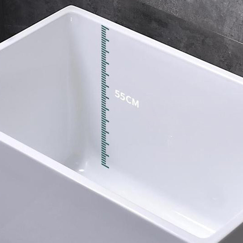 Soaking Acrylic Bathtub Antique Finish Rectangular Back to Wall Bath Tub Clearhalo 'Bathroom Remodel & Bathroom Fixtures' 'Bathtubs' 'Home Improvement' 'home_improvement' 'home_improvement_bathtubs' 'Showers & Bathtubs' 6782427