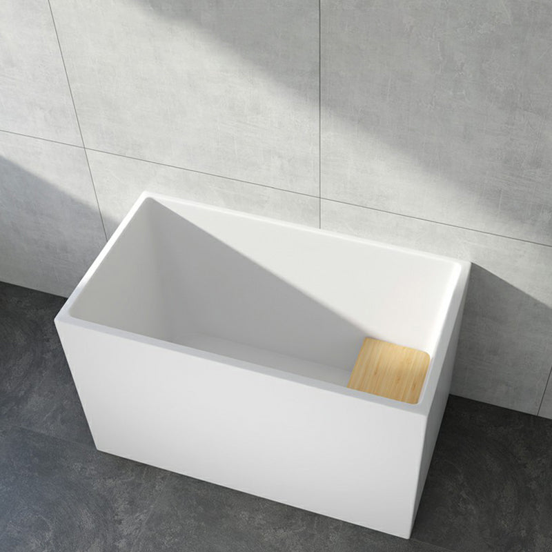 Soaking Acrylic Bathtub Antique Finish Rectangular Flat Bottom Bath Tub 43"L x 24"W x 27"H Tub Clearhalo 'Bathroom Remodel & Bathroom Fixtures' 'Bathtubs' 'Home Improvement' 'home_improvement' 'home_improvement_bathtubs' 'Showers & Bathtubs' 6782465