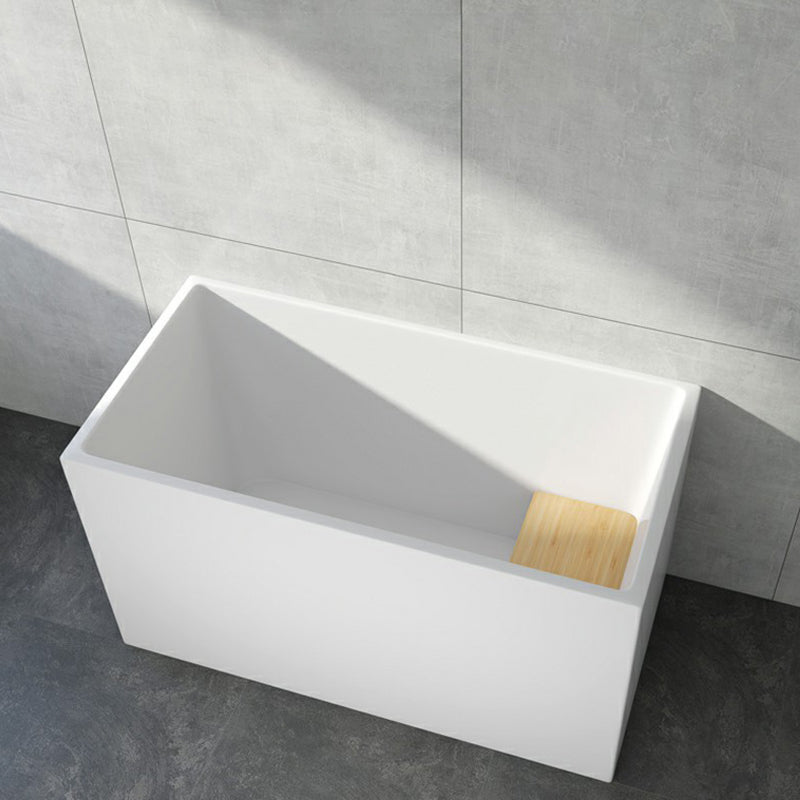 Soaking Acrylic Bathtub Antique Finish Rectangular Flat Bottom Bath Tub 47"L x 24"W x 27"H Tub Clearhalo 'Bathroom Remodel & Bathroom Fixtures' 'Bathtubs' 'Home Improvement' 'home_improvement' 'home_improvement_bathtubs' 'Showers & Bathtubs' 6782466