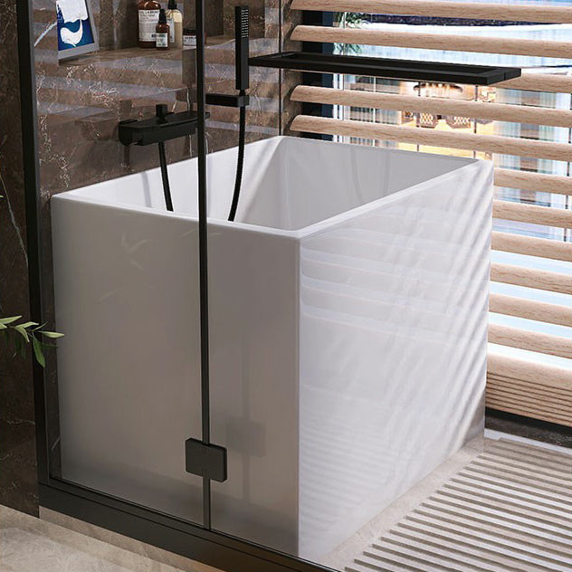 Soaking Acrylic Bathtub Antique Finish Rectangular Flat Bottom Bath Tub Clearhalo 'Bathroom Remodel & Bathroom Fixtures' 'Bathtubs' 'Home Improvement' 'home_improvement' 'home_improvement_bathtubs' 'Showers & Bathtubs' 6782473