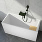 Soaking Acrylic Bathtub Antique Finish Rectangular Flat Bottom Bath Tub 55"L x 24"W x 27"H Tub with Wall Mounted Faucets Clearhalo 'Bathroom Remodel & Bathroom Fixtures' 'Bathtubs' 'Home Improvement' 'home_improvement' 'home_improvement_bathtubs' 'Showers & Bathtubs' 6782478