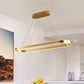 31.5"/39"/47" Wide Gold/White Oval Suspension Pendant Minimalist LED Acrylic Ceiling Light over Island in Warm/White Light Clearhalo 'Ceiling Lights' 'Modern Pendants' 'Modern' 'Pendant Lights' 'Pendants' Lighting' 678513