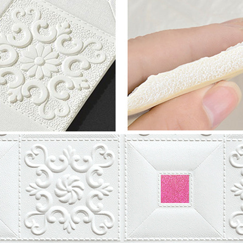 Modern Wall Paneling Foam 3D Embossed Peel and Stick Wall Panel Clearhalo 'Flooring 'Home Improvement' 'home_improvement' 'home_improvement_wall_paneling' 'Wall Paneling' 'wall_paneling' 'Walls & Ceilings' Walls and Ceiling' 6785618