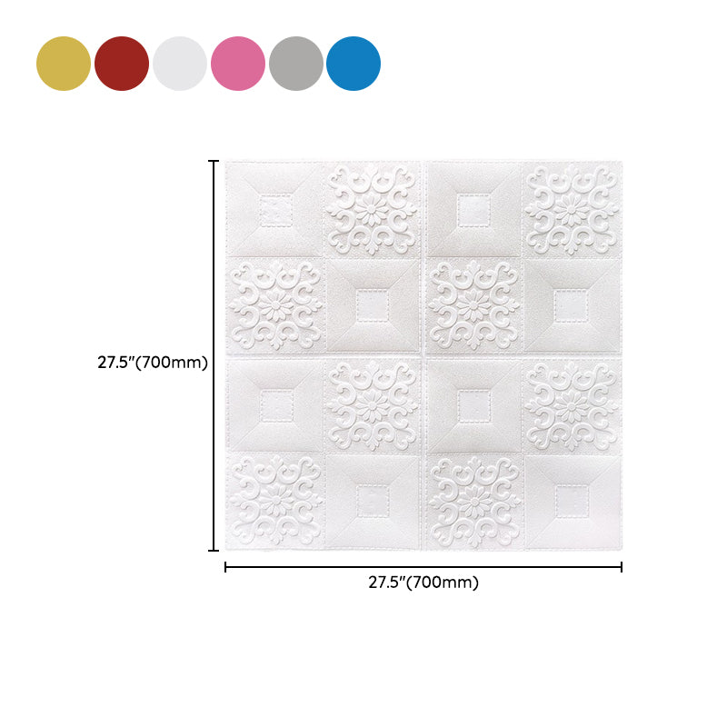 Modern Wall Paneling Foam 3D Embossed Peel and Stick Wall Panel Clearhalo 'Flooring 'Home Improvement' 'home_improvement' 'home_improvement_wall_paneling' 'Wall Paneling' 'wall_paneling' 'Walls & Ceilings' Walls and Ceiling' 6785627