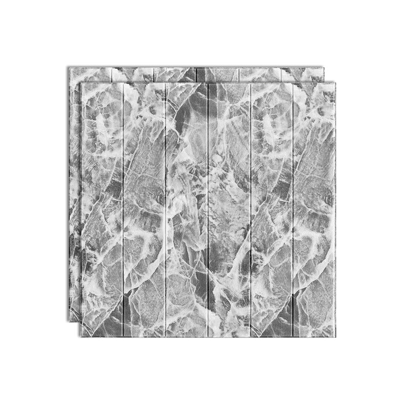 Wood Effect Interior Wall Paneling Peel and Stick 3D Embossed Wall Paneling Black White Clearhalo 'Flooring 'Home Improvement' 'home_improvement' 'home_improvement_wall_paneling' 'Wall Paneling' 'wall_paneling' 'Walls & Ceilings' Walls and Ceiling' 6785730