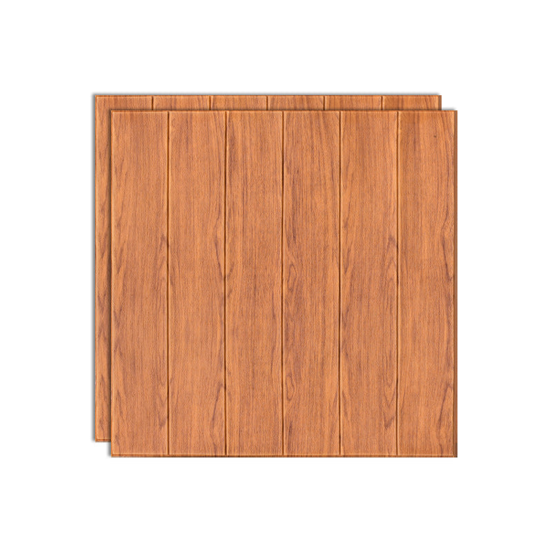 Wood Effect Interior Wall Paneling Peel and Stick 3D Embossed Wall Paneling Red Brown Clearhalo 'Flooring 'Home Improvement' 'home_improvement' 'home_improvement_wall_paneling' 'Wall Paneling' 'wall_paneling' 'Walls & Ceilings' Walls and Ceiling' 6785735