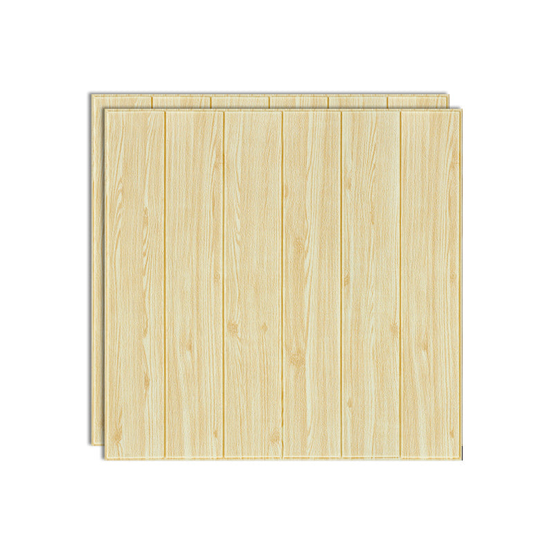Wood Effect Interior Wall Paneling Peel and Stick 3D Embossed Wall Paneling Natural Clearhalo 'Flooring 'Home Improvement' 'home_improvement' 'home_improvement_wall_paneling' 'Wall Paneling' 'wall_paneling' 'Walls & Ceilings' Walls and Ceiling' 6785739