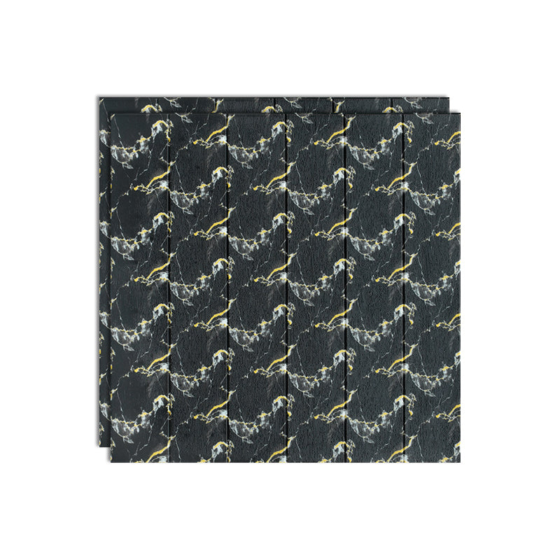 Wood Effect Interior Wall Paneling Peel and Stick 3D Embossed Wall Paneling Black-Gold Clearhalo 'Flooring 'Home Improvement' 'home_improvement' 'home_improvement_wall_paneling' 'Wall Paneling' 'wall_paneling' 'Walls & Ceilings' Walls and Ceiling' 6785741