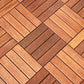 Tradition Teak Floor Tile Water Resistant Click Lock Wooden Floor for Living Room 12" x 12" 75.3 sq ft. - 77 Pieces Smooth Clearhalo 'Flooring 'Hardwood Flooring' 'hardwood_flooring' 'Home Improvement' 'home_improvement' 'home_improvement_hardwood_flooring' Walls and Ceiling' 6785891