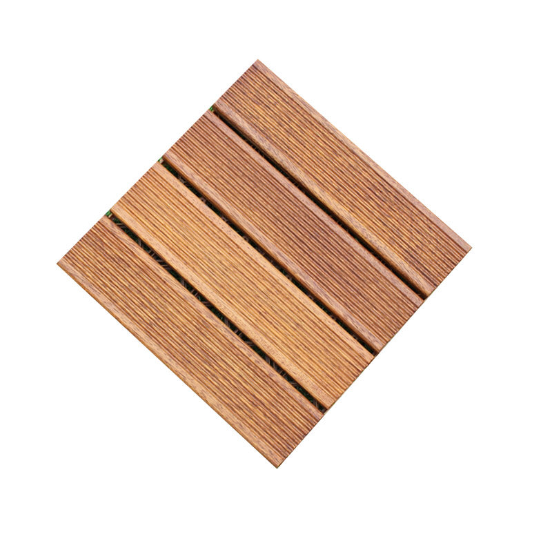 Tradition Teak Floor Tile Water Resistant Click Lock Wooden Floor for Living Room Clearhalo 'Flooring 'Hardwood Flooring' 'hardwood_flooring' 'Home Improvement' 'home_improvement' 'home_improvement_hardwood_flooring' Walls and Ceiling' 6785900