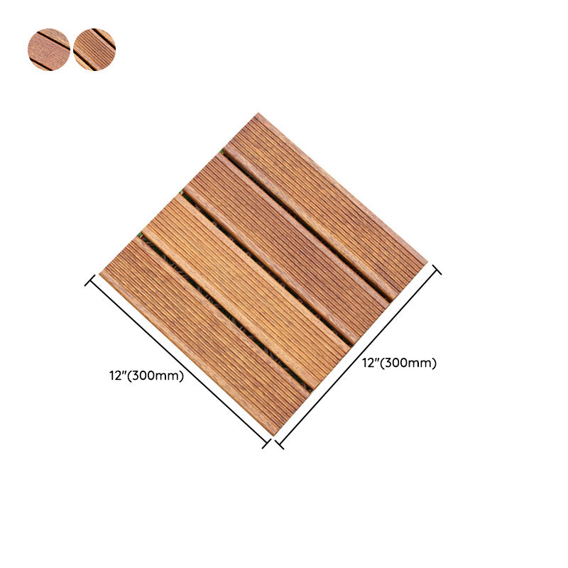 Tradition Teak Floor Tile Water Resistant Click Lock Wooden Floor for Living Room Clearhalo 'Flooring 'Hardwood Flooring' 'hardwood_flooring' 'Home Improvement' 'home_improvement' 'home_improvement_hardwood_flooring' Walls and Ceiling' 6785907