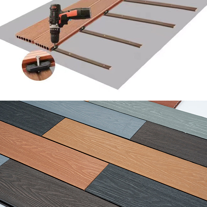 Tradition Engineered Floor Tile Wire Brushed Click Lock Wooden Floor for Living Room Clearhalo 'Flooring 'Hardwood Flooring' 'hardwood_flooring' 'Home Improvement' 'home_improvement' 'home_improvement_hardwood_flooring' Walls and Ceiling' 6785927