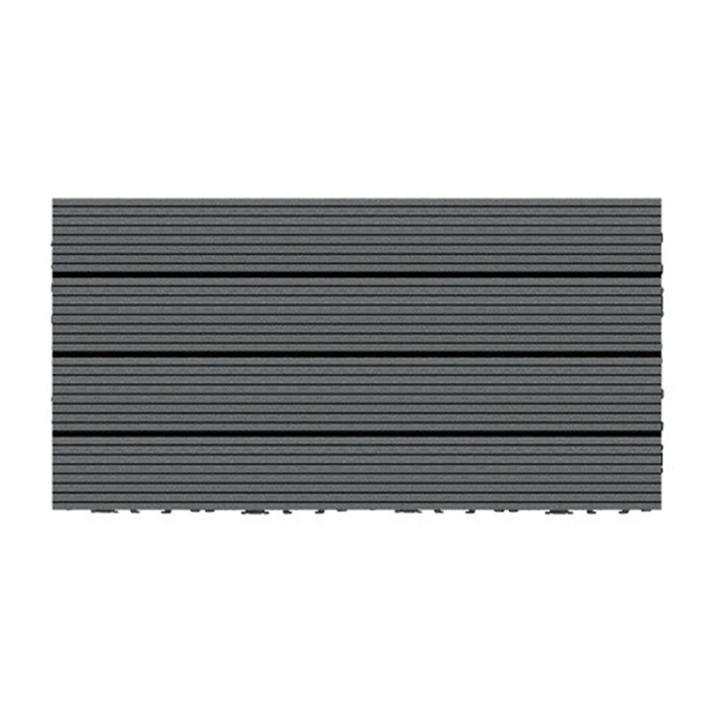Wire Brushed Wood Floor Tile Click Lock Engineered Wood for Patio Garden Black-Gray 1' x 2' Clearhalo 'Flooring 'Hardwood Flooring' 'hardwood_flooring' 'Home Improvement' 'home_improvement' 'home_improvement_hardwood_flooring' Walls and Ceiling' 6785940