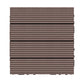 Wire Brushed Wood Floor Tile Click Lock Engineered Wood for Patio Garden Dark Coffee 12" x 12" Clearhalo 'Flooring 'Hardwood Flooring' 'hardwood_flooring' 'Home Improvement' 'home_improvement' 'home_improvement_hardwood_flooring' Walls and Ceiling' 6785955