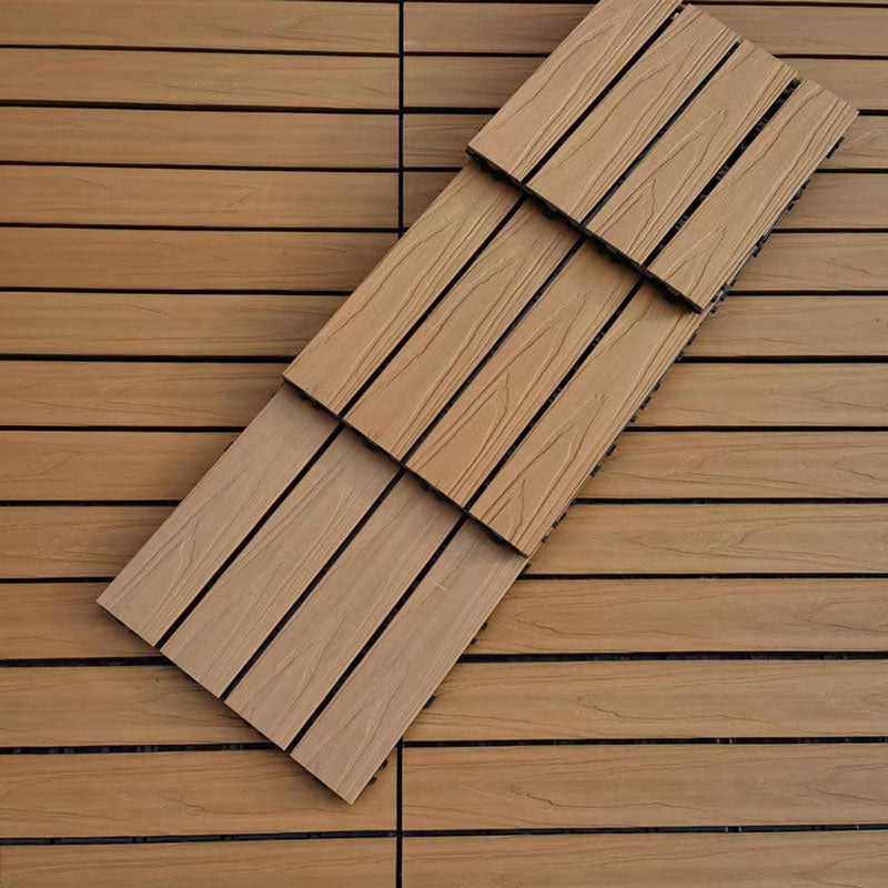 Smooth Birch Floor Tile Water Resistant Click Lock Wooden Floor for Living Room Brown 12" x 12" Clearhalo 'Flooring 'Hardwood Flooring' 'hardwood_flooring' 'Home Improvement' 'home_improvement' 'home_improvement_hardwood_flooring' Walls and Ceiling' 6785962