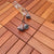 Rectangle Teak Floor Tile Water Resistant Click Lock Wooden Floor for Balcony Red Wood 12" x 12" Clearhalo 'Flooring 'Hardwood Flooring' 'hardwood_flooring' 'Home Improvement' 'home_improvement' 'home_improvement_hardwood_flooring' Walls and Ceiling' 6785993